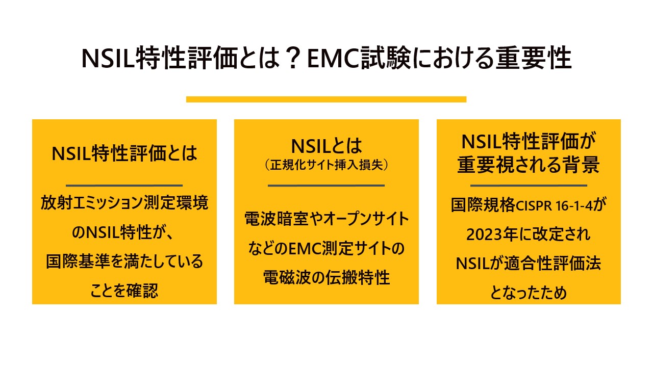 NSIL特性評価とは？EMC試験における重要性